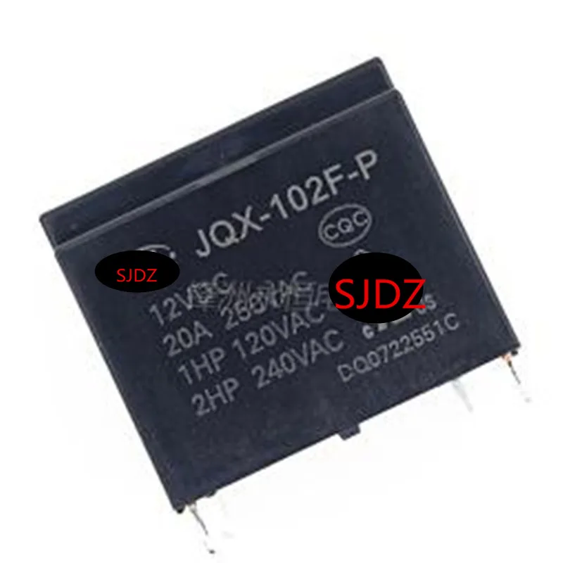 

10pcs/lot HF-102F-P 12VDC HF-102F-P/012 jqx-102f-p 20A 250v