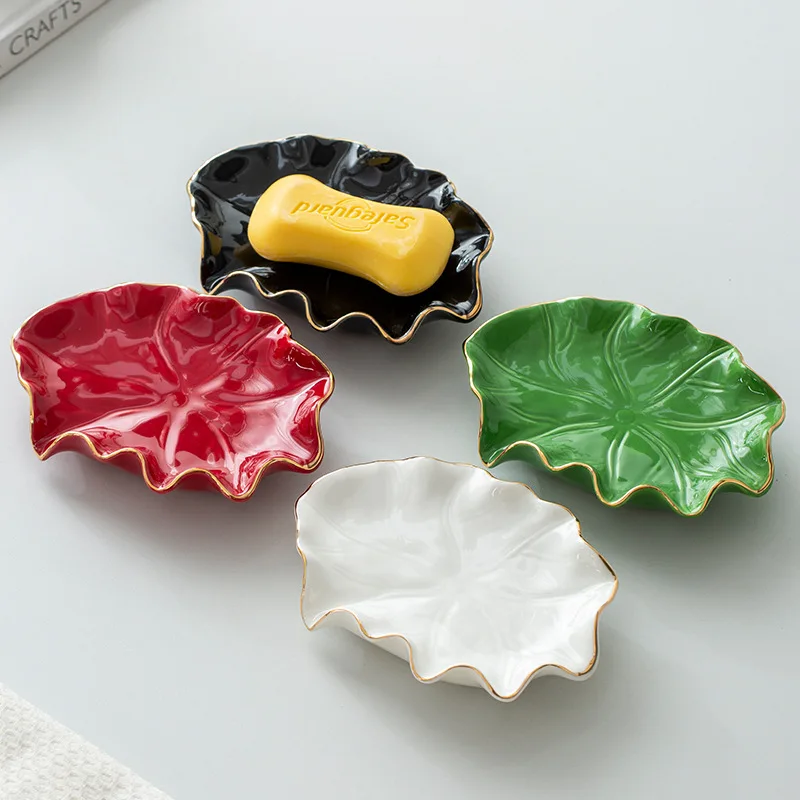 

Роскошная керамическая мыльница, креативная гостиничная ванная комната, элитная сливная мыльница, домашний лоток для мыла