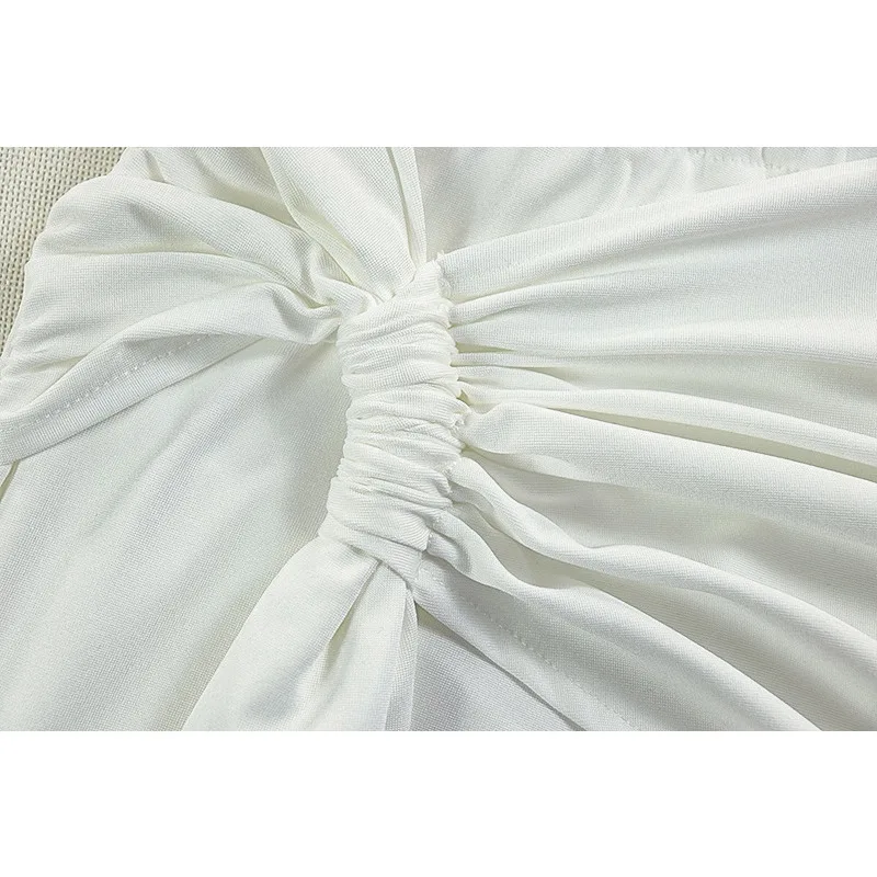 2025 New One Shoulder Sexy Maxi Dress For Women Backless Cut Out Ruched Bodycon Long Gown Sleeveless Elegant Beach Party Outfit