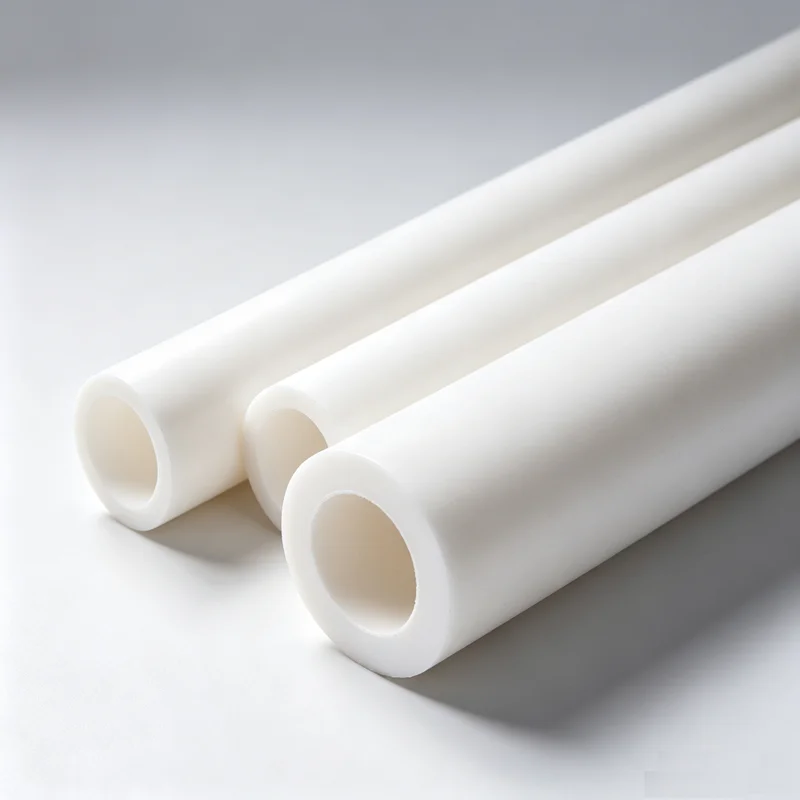 1Pcs White PTFE Tube Polytetrafluoroethylene Hollow Rod Environment-friendly Non-toxic DIY Outside Diameter 10-25mm Hole 5-20mm