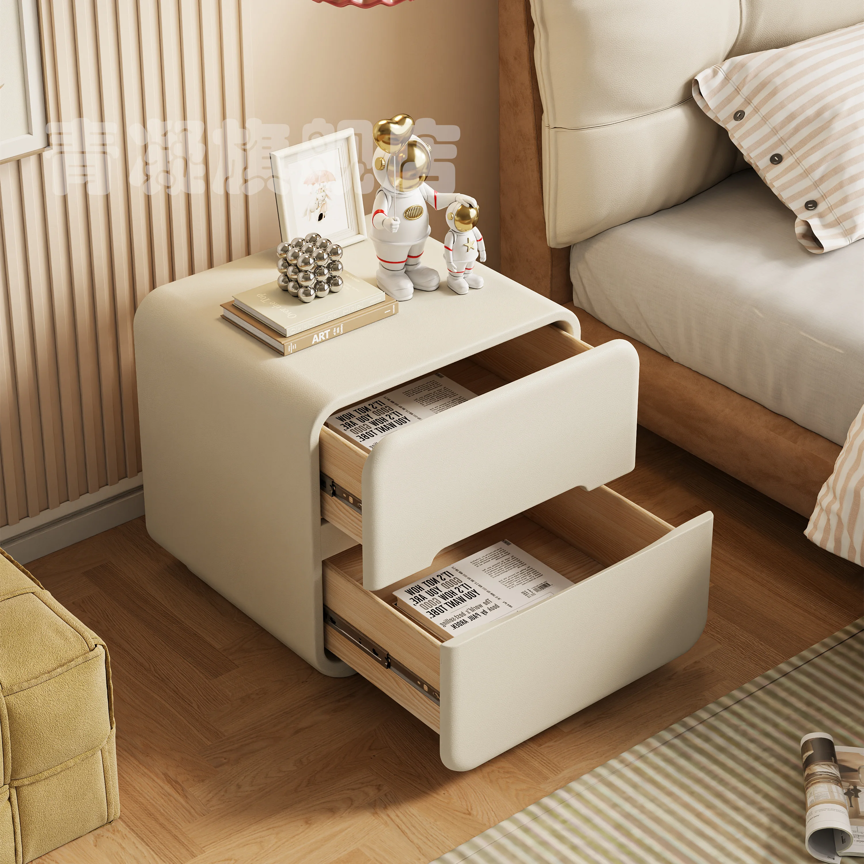 Luxury Bedside Table De Chevet Design Bed Side Room Furniture Modern Living Economic Bedroom Nightstand طاولات القهوة Home