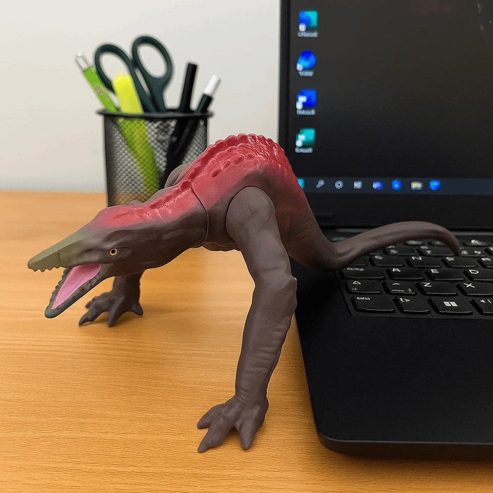 Figura de ação móvel de vinil Skullcrawler Handmad colecionável realista Goanna modelo brinquedo artesanato estátua lagarto miniaturas estatueta