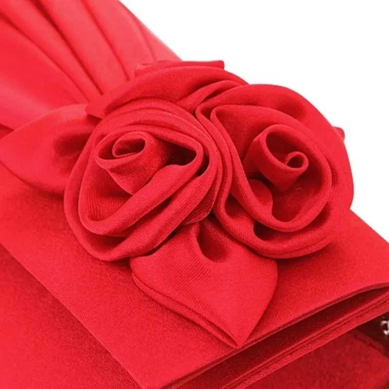 2023 Fashion New Silk Handheld Bag Flower Dinner Bag Evening Gift Bag Ladies Banquet Bag Shoulder Bag