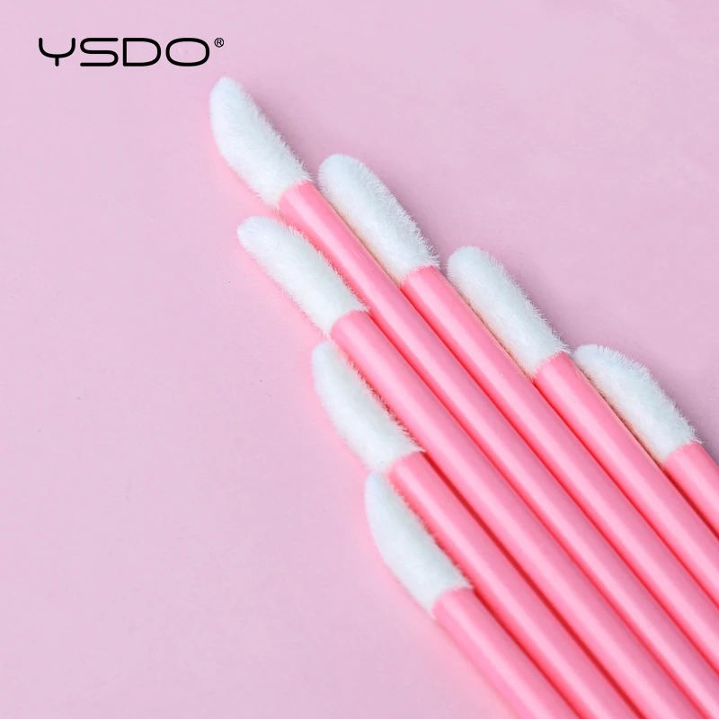 50 Pieces Disposable Lip Brushes Cosmetic Lip Brush Lipstick Lip Glossy Wands Cleaner Applicator Makeup Brush Tools