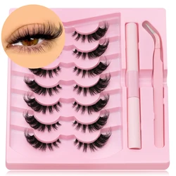 DIY lash clusters set Extension Kit Cat Eye eyelashes mink lash extensions kit with Bond and Seal and Lash Applicator Makeup