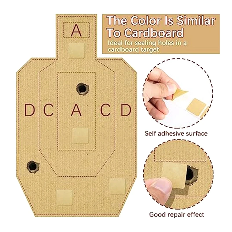 2000Pcs 2.2Cm Premium Quality Accessories Square Target Pasters Self-Adhesive Target Stickers