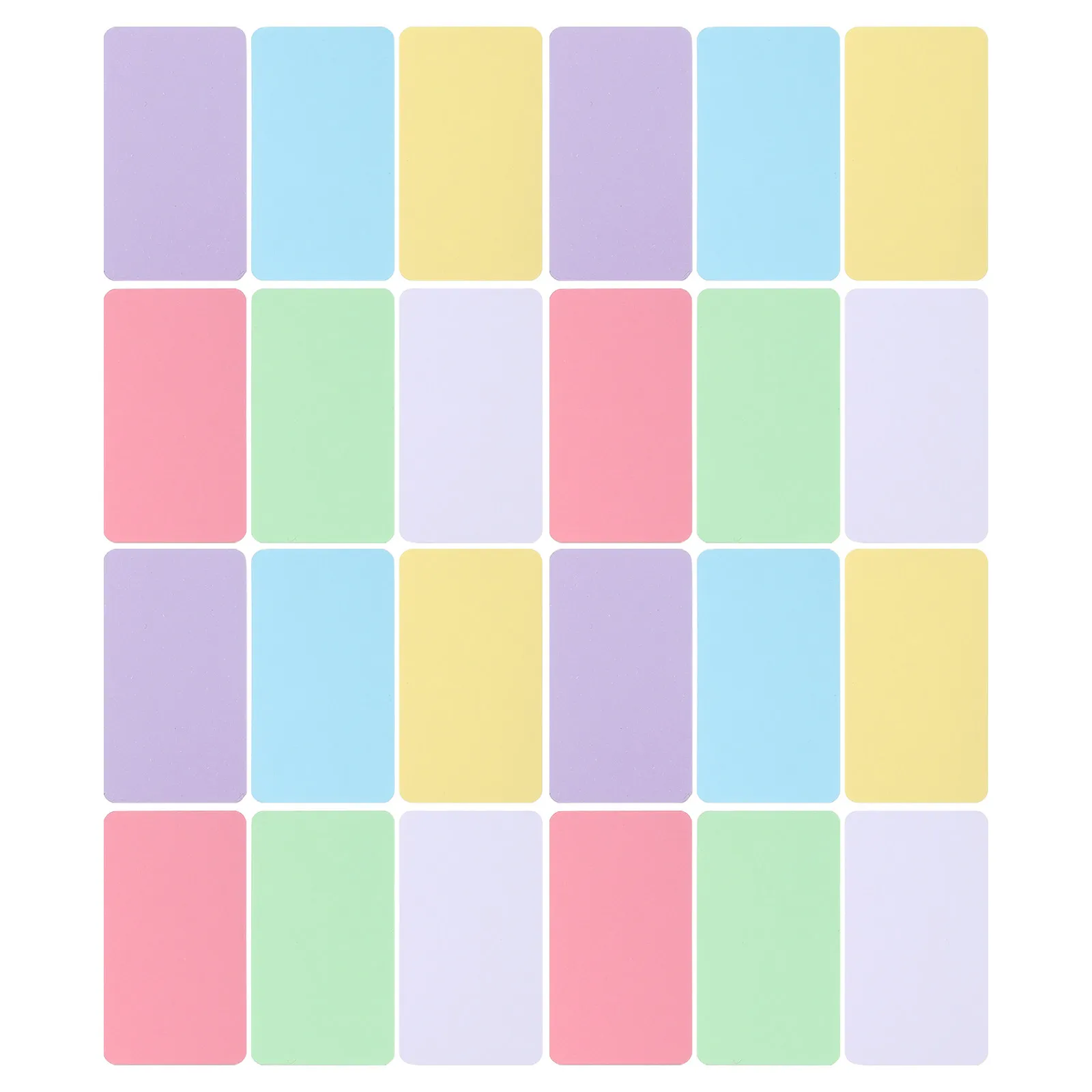 600Pcs Vocabulary Study Flashcards Mini Index Cards Thick Cardstock Rounded Corner Blank Paper Note Cards Spelling Practice