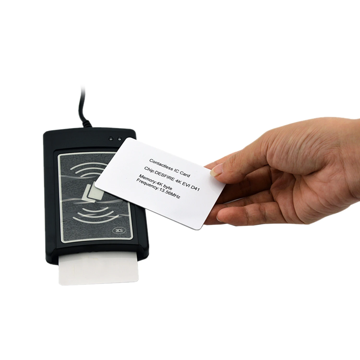 Controllo accessi ACS Lettore e scrittore di smart card RFID senza contatto USB/RS232 13,56 mHz ACR1281U-C8