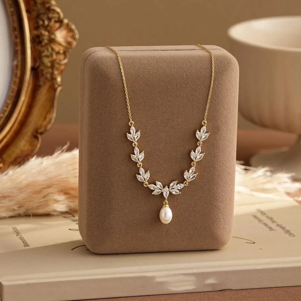 Neue 925 Sterling Silber Perlenkette, Persönlichkeits-Charm Perlenanhänger Choker, Geburtstagsgeschenk für Frauen, Exquisiter Schmuck – Detail 4
