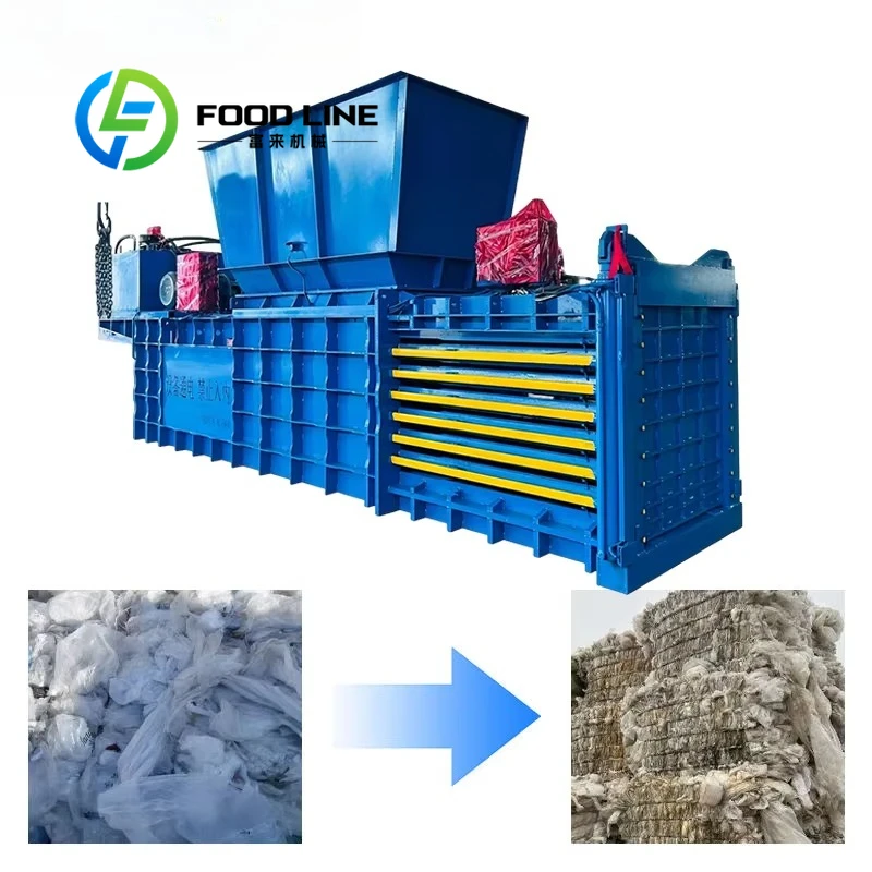 Horizontal Cardboard Hydraulic Baler Specialized For Waste Paper Corrugated Box Printing Leftovers And Waste Compression