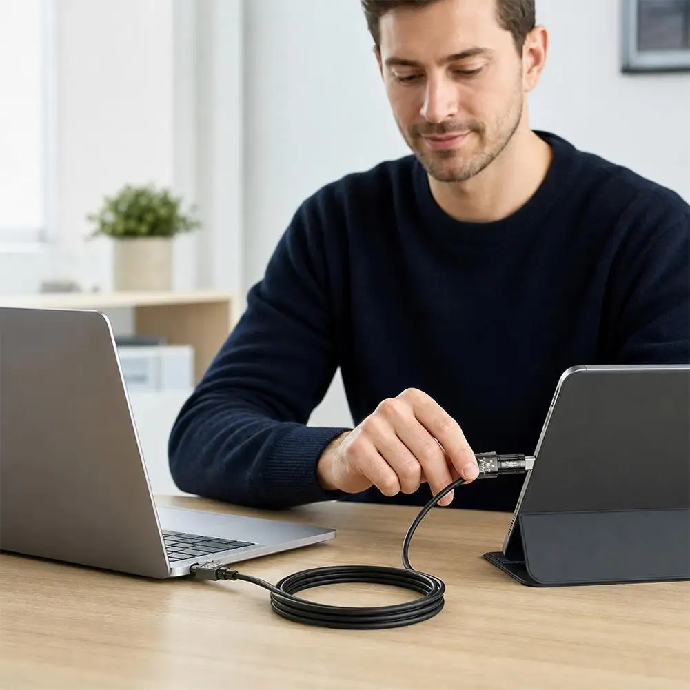 4-in-1 USB-C-Kabel 240W Schnellladung & Datenübertragung Lightning+USB-Anschlüsse für Phone17 iPhone Samsung Huawei Xiaomi – Detail 6