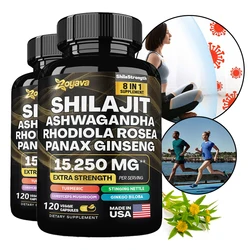 Shilajit Pure Himalaya 8-in-1 Capsule, Supports Energy, Stress, Overall Wellness, Supplement for Men and Women