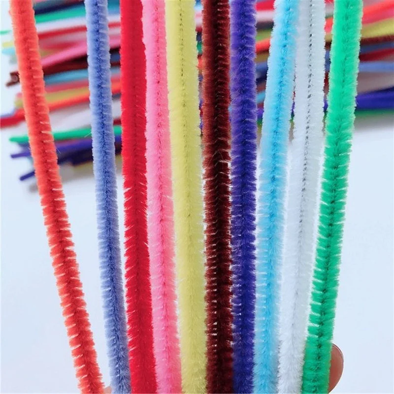 3000Pcs Mixed Chenille Stems Pipe Plush Tinsel Stems Wired Sticks Kids Creative Develops Toys DIY Wedding Decorations Wholesales