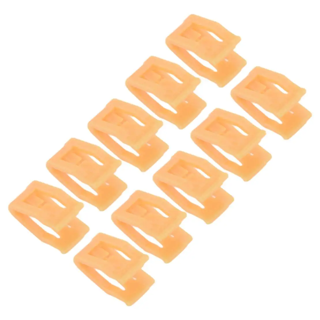 

10pcs Center Console Dash Panel Retainer Clip Orange Nylon Fit for Ford F150 Mustang Lincoln MKC Jeep Wrangler