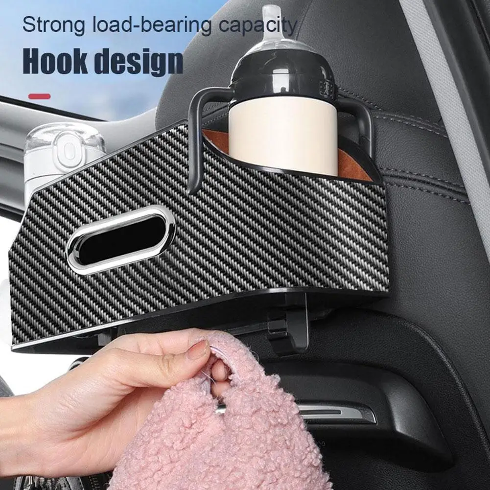 

Car Back Car Multifunctional Storage Box Under Box Storage Auto Tissue Box Bag Back Accessories Decoration K7o7