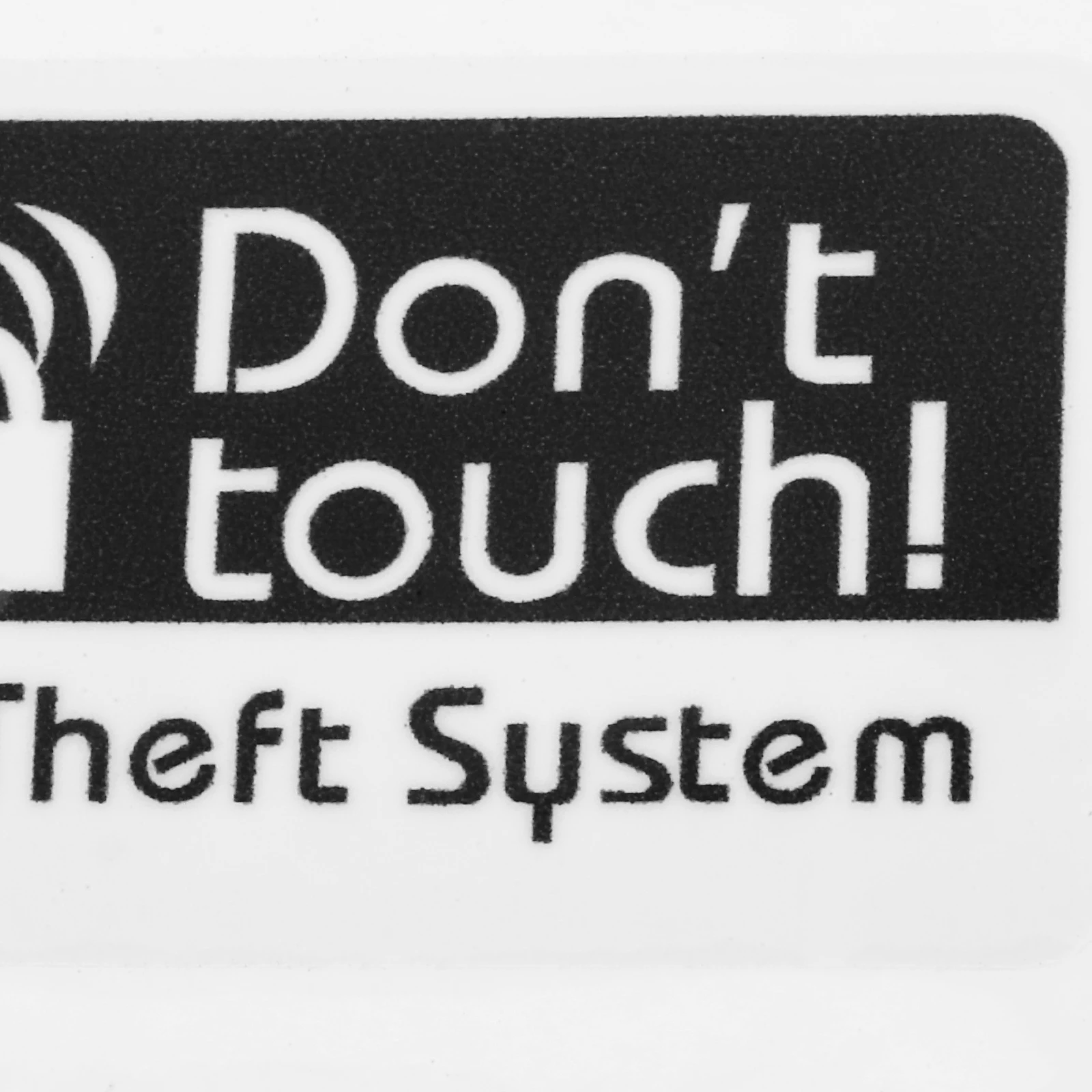 2 Pcs Do Not Touch Sticker Anti Theft Car Door Security Warning Sign Universal Fit Weather Resistant Strong Adhesive Safety