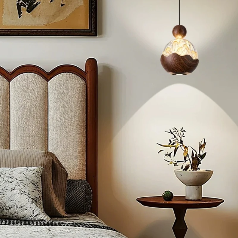 New Model Pendant Lights Stretchable Lifting Hanging Lamps Middle Ancient Style Bedroom Headboard