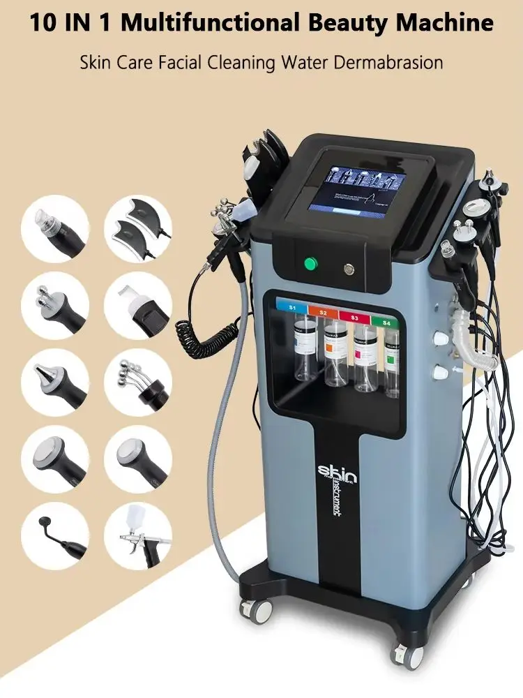 Professionelle Sauerstoff-Jet-Peel-Maschine — 10-in-1-Salonausrüstung für Tiefenpeeling, Hauthydratation und Anti-Aging-Behandlung |   CE-Zertifiziert |   Versand aus deutschem Lager