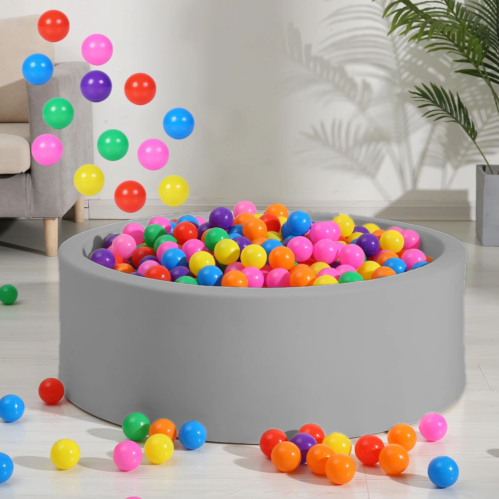 50pcsBaby Ball Pit Ballen Kleurrijke Oceaan Bal Spelletjes voor Kinderen Outdoor Sport Zacht Plastic Ballen voor Kinderen Baby Kinderbox tent Zwembad