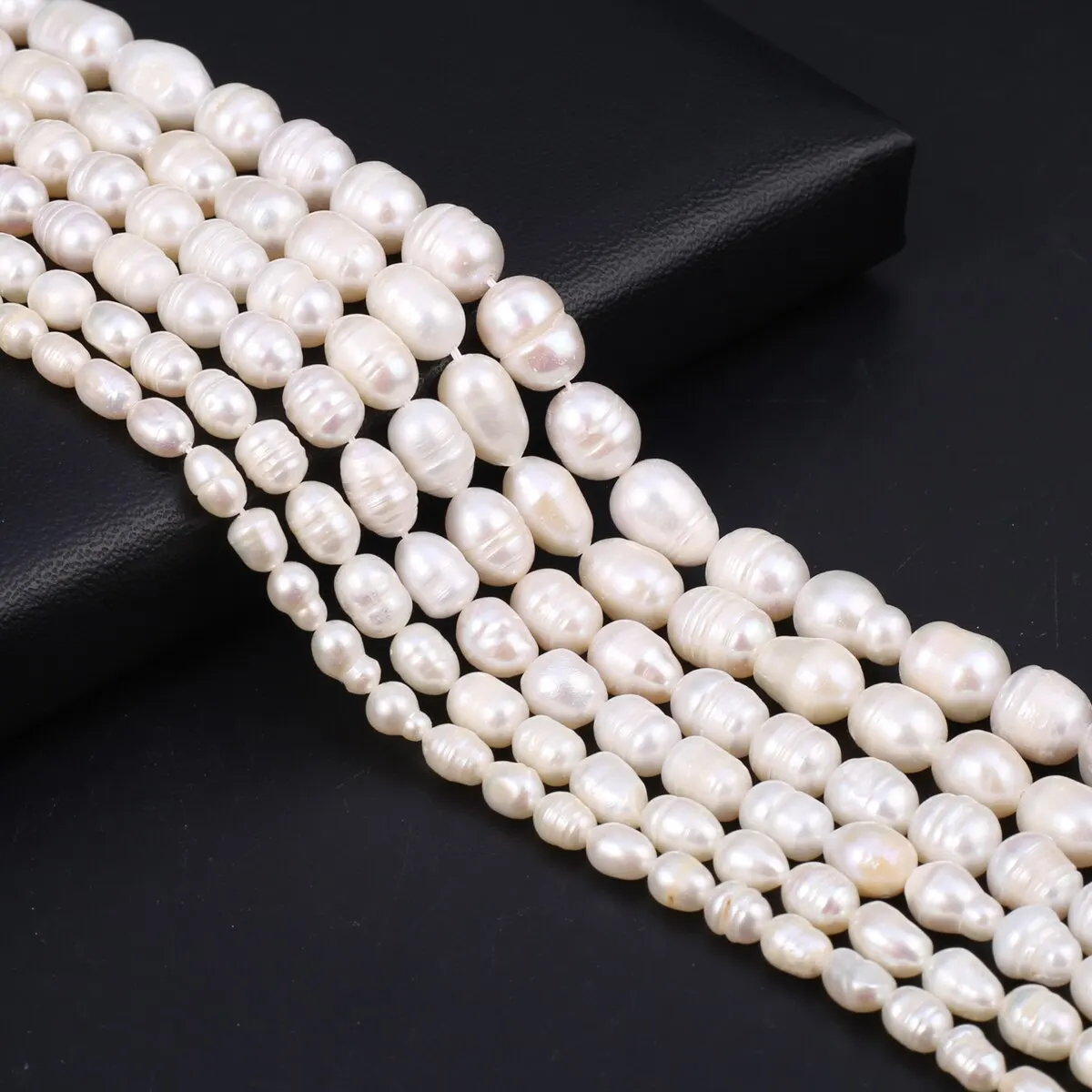 Rice Beads A Quality Natural Freshwater Pearls 5-6mm Loose Spacer Beads for Jewelry Making Supplies DIY Women Necklace Bracelet