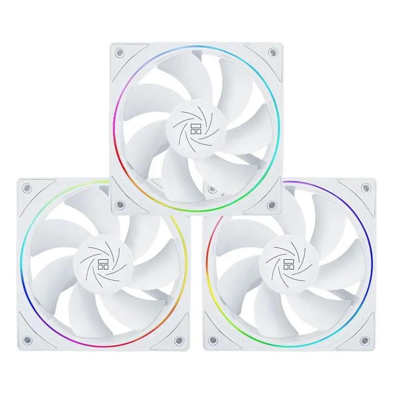 

~Latest Model TL-S12RW X3 CPU Fan 120Mm Reverse Fan Case Cooler Fan Comes With ARGB Lighting,CPU Cooling Fan With 1500RPM Speed
