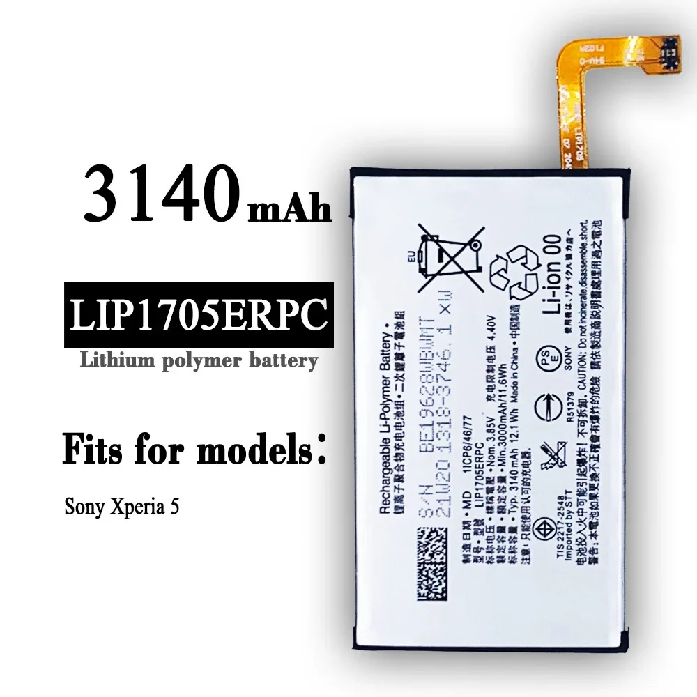 LIP1705ERPC Battery For SONY Xperia 5 High Quality Replacement Mobile Phone 3140mAh Lithium Internal Latest Batteries with Tools