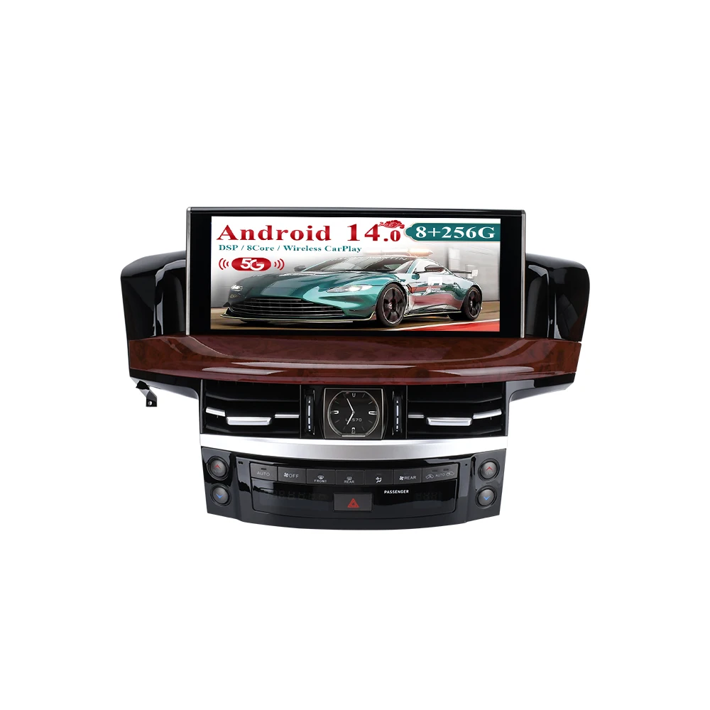 

10,25-дюймовый авто Carplay для Lexus LX570 2008-2015 Автомобильный Android 14.0 Радио Мультимедийный плеер GPS-навигация с сенсорным экраном Головное устройство