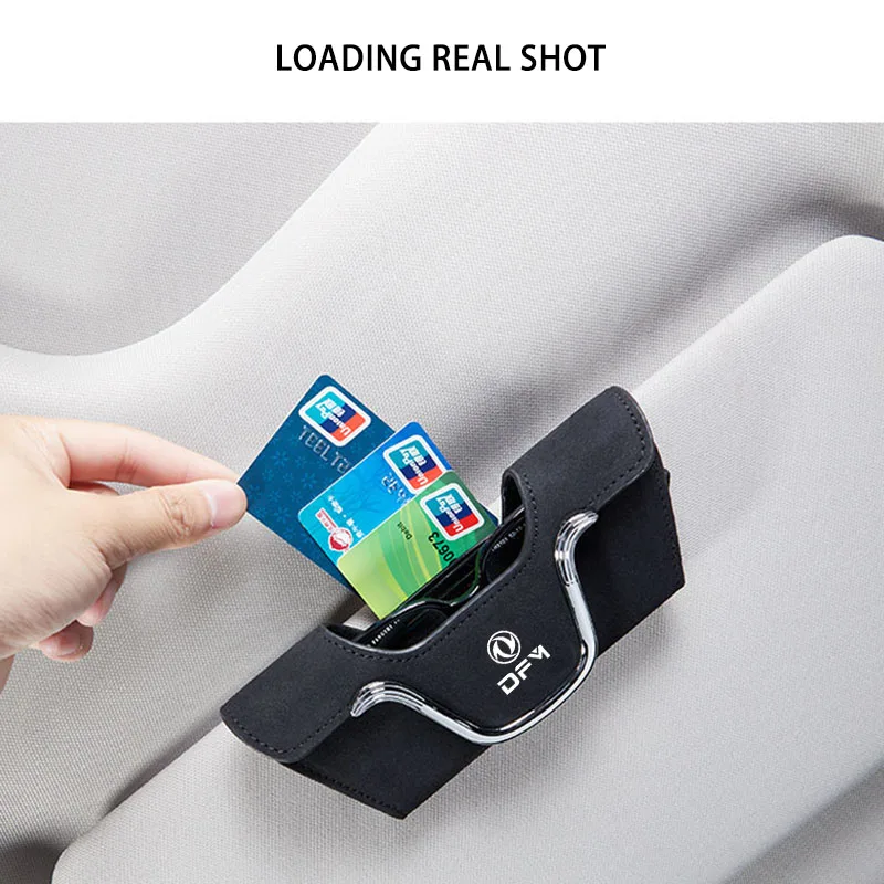 Car Sun Visor Glasses Holder Sunglasses Glasses Case For Dongfeng DFM rich ko5s S30 A30 T5I 462 sx6 Accessories key cover 2024