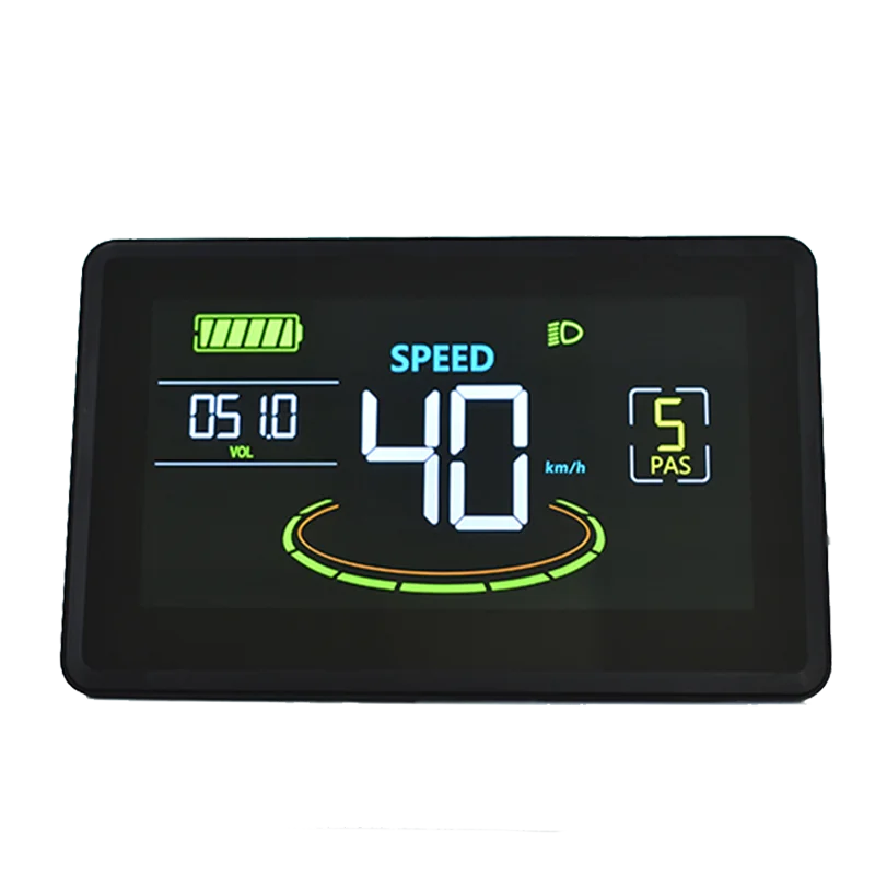 (Custom)UART2 Elektrische Fiets LCD Display Meter SM/Waterdichte Aansluitplug Ebike Intelligent Display - afbeelding 2