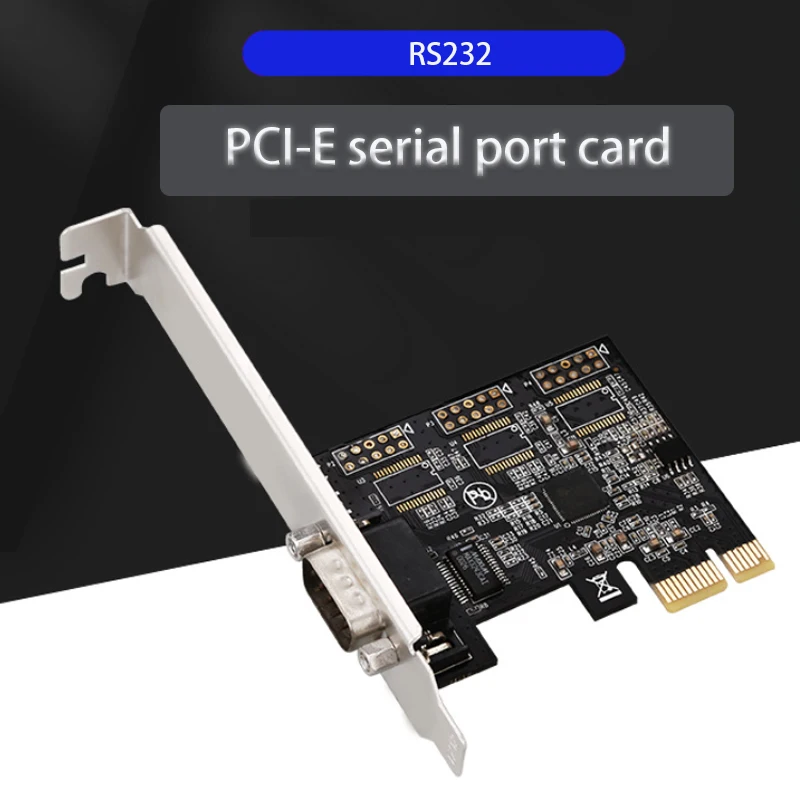 Plug and Play AX99100 RS232 expansion Controller card Riser Card Adapter PCIe serial port  Expansion card Converter dock station