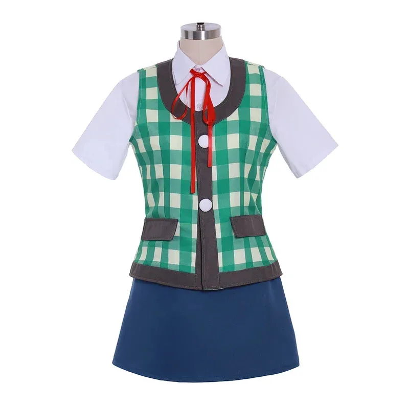 

Game Animal Cosplay Crossing Costume Women's Isabelle Halloween Shirt Skirt Vest Suit Summer Outfit