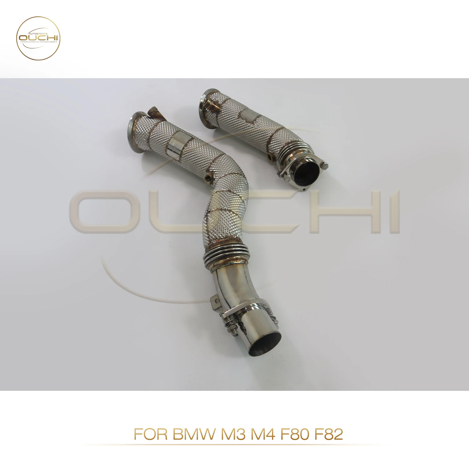 Limited Time Offer downpipe and Titanium Mid pipe with heat shield for BMW M3 M4 F30 High performance exhaust accessories