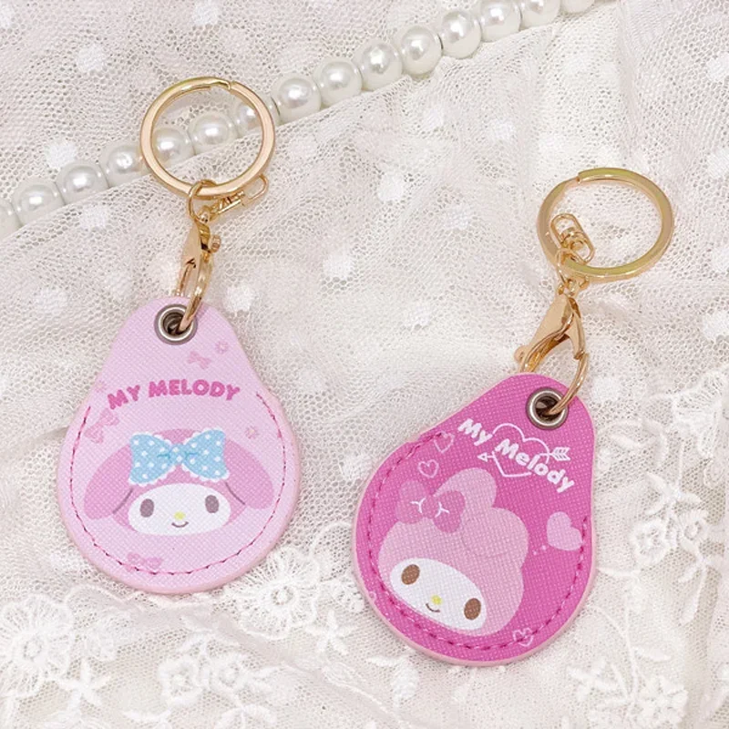 Sanrio Hello Kitty Water Drop Type Access Control Card Cover Melody Cinnamoroll Cartoon Elevator Card Pu Key Protection Cover