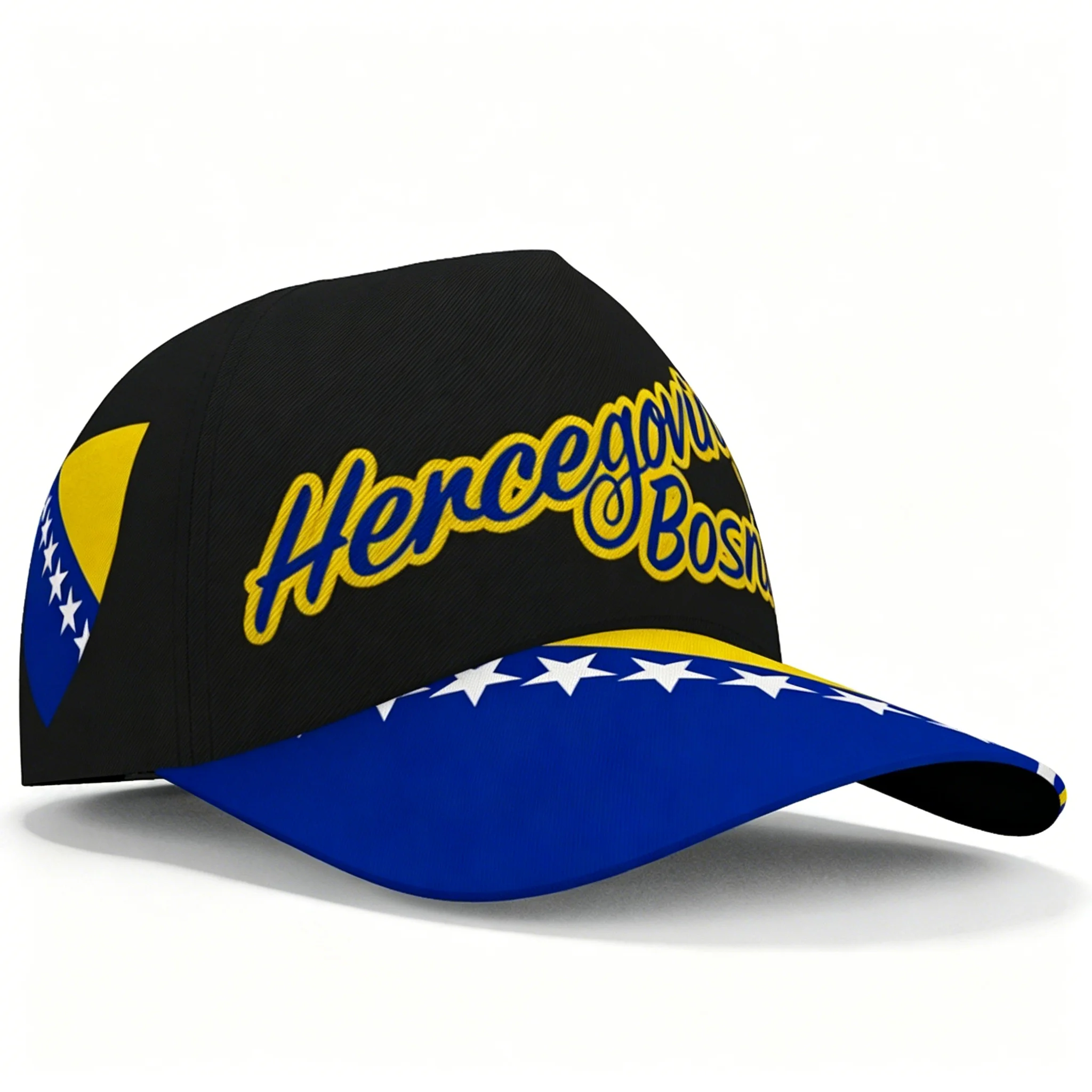 Bosnia and Herzegovina Letter Printed Baseball Hat Snapback Cap Unisex Outdoor Travel Fan Sun Hat Lightweight Daily Cap view 2