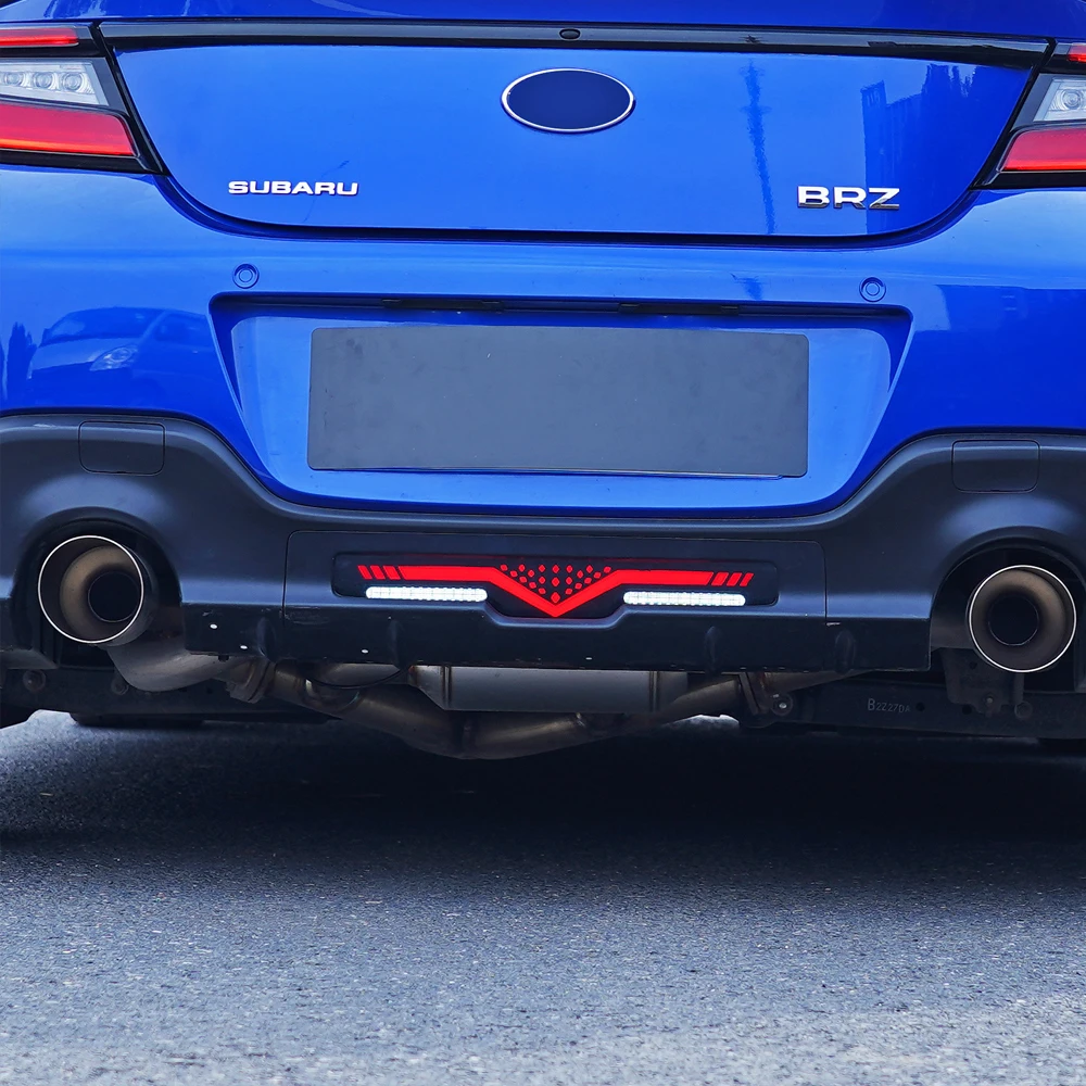 For Toyota Subaru BRZ GR86 2022 2023 2024 Rear Bumper Running Dynamic Signal Reflector Pilot Fog Brake Light Tuning Accessories