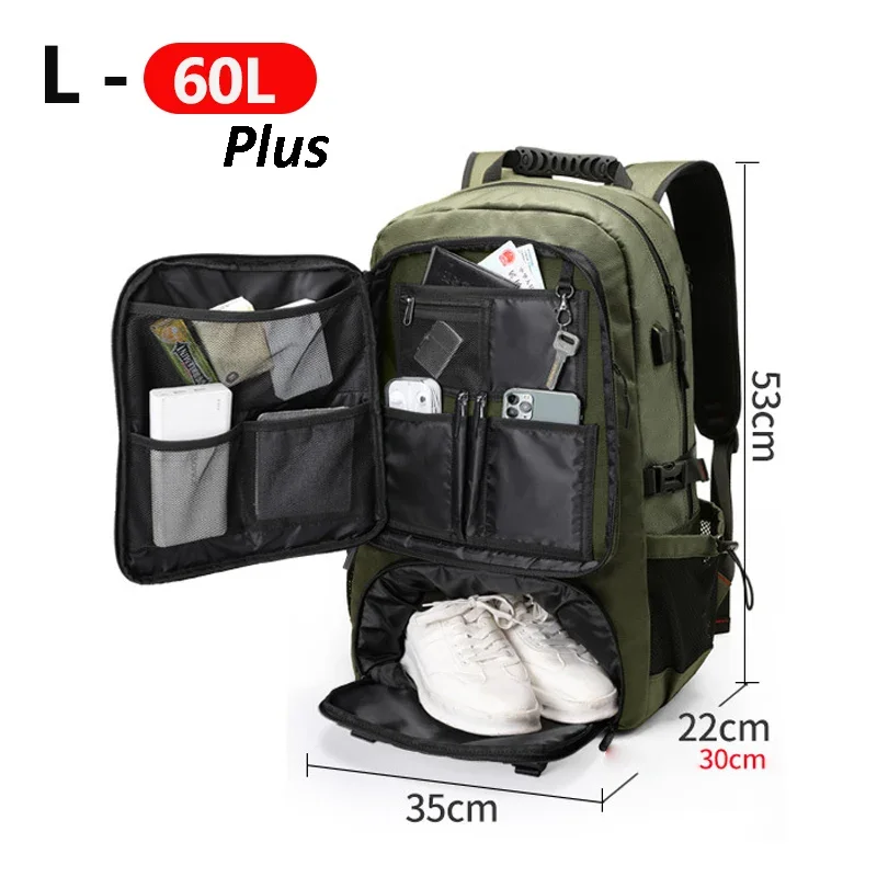 Big Discount Multifunctional Men Backpack Large Capacity Multi-layers Fashionable Casual Daily Outing Travel Shoulders Bag