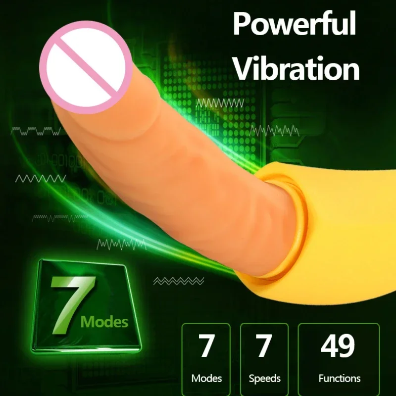 Dildo de estimulação vaginal e anal para homens e mulheres, Vibrador de aquecimento, Adult Sex Toys, Machine Shop, Gode Device, Big Dick, Gay Pussy