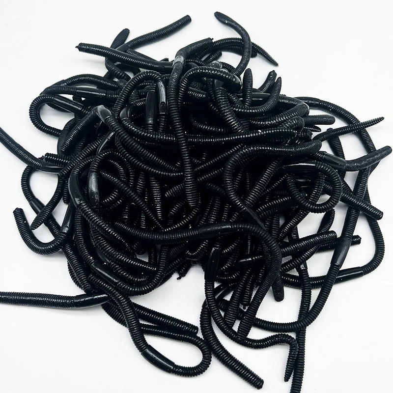 10 قطعة الديدان وهمية المطاط اللعب الديدان واقعية البلاستيك تململ لعبة دودة الأرض مزرعة القلق الإغاثة لحفلة الهالوين #5