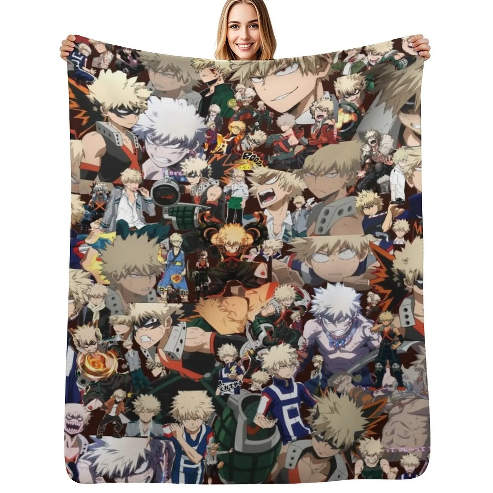 do you truly love bakugou katsuki Throw Blanket warm winter Shaggy Beach Soft Plaid Tourist Plush Blankets