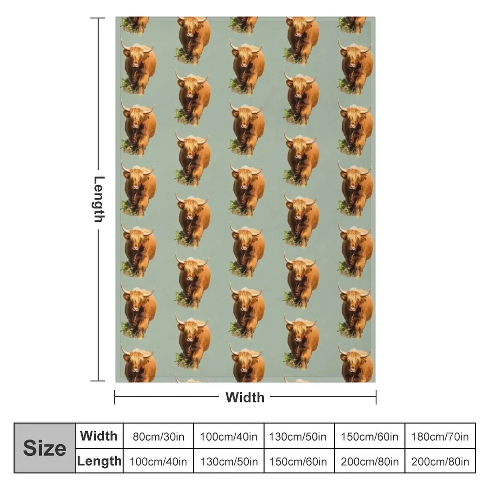 Strolling Highland Cow Throw Blanket Luxury Brand bed plaid Personalized Gift Summer Beddings Blankets