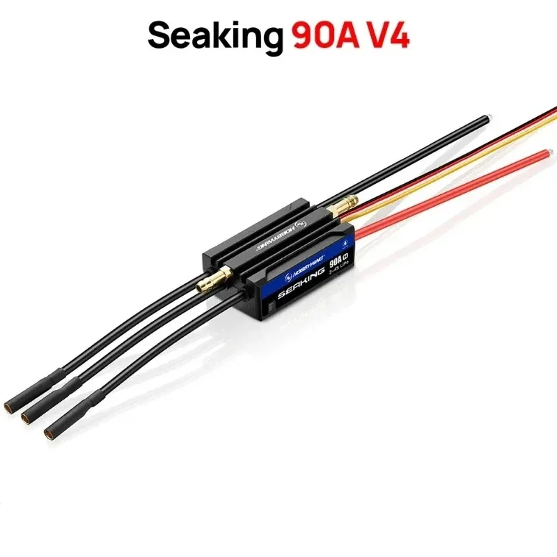 Genuine  HOBBYWING Seaking Brushless ESC Boat Sensorless ESC 30A 60A 90A 120A V4 Series IP67 Waterpoof Built-in BEC for RC Boats