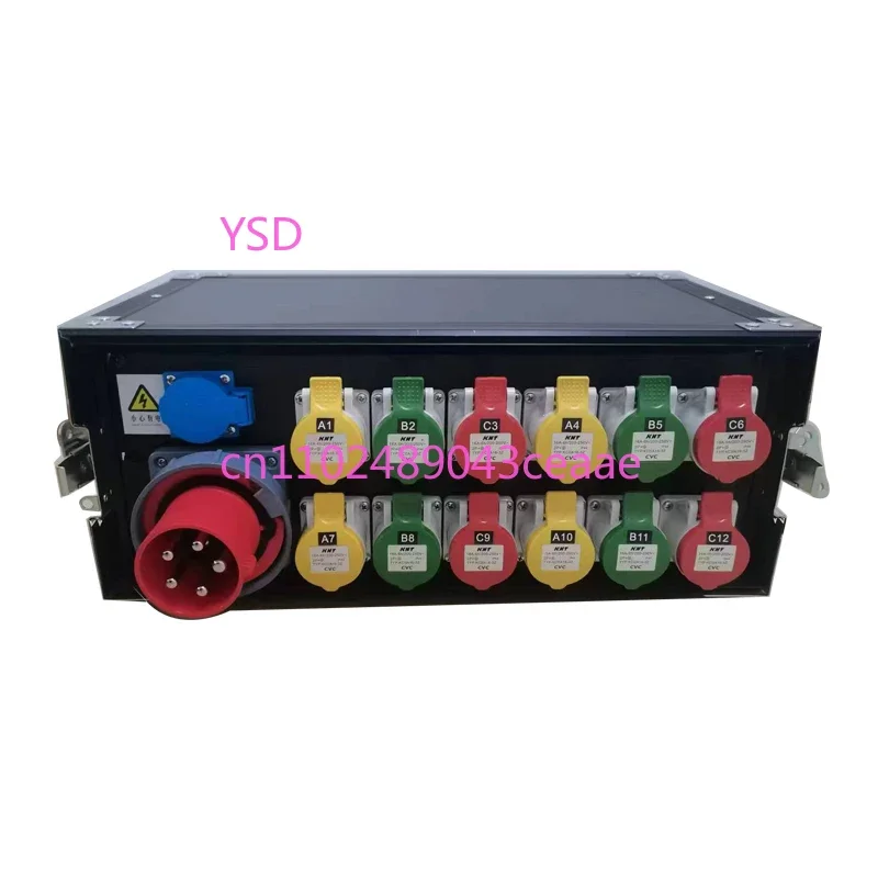 

12-way Power Box, Industrial Plug-in Power Cabinet, LED Screen, Performance Distribution Box, Aviation Plug-in Stage Direct Box