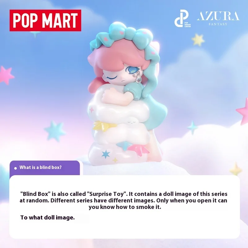 Popmart Azura A Dream About Stars Series Blind Box Cute Anime Action Figure Surprise Doll Collection Toy Kids Birthday Gift