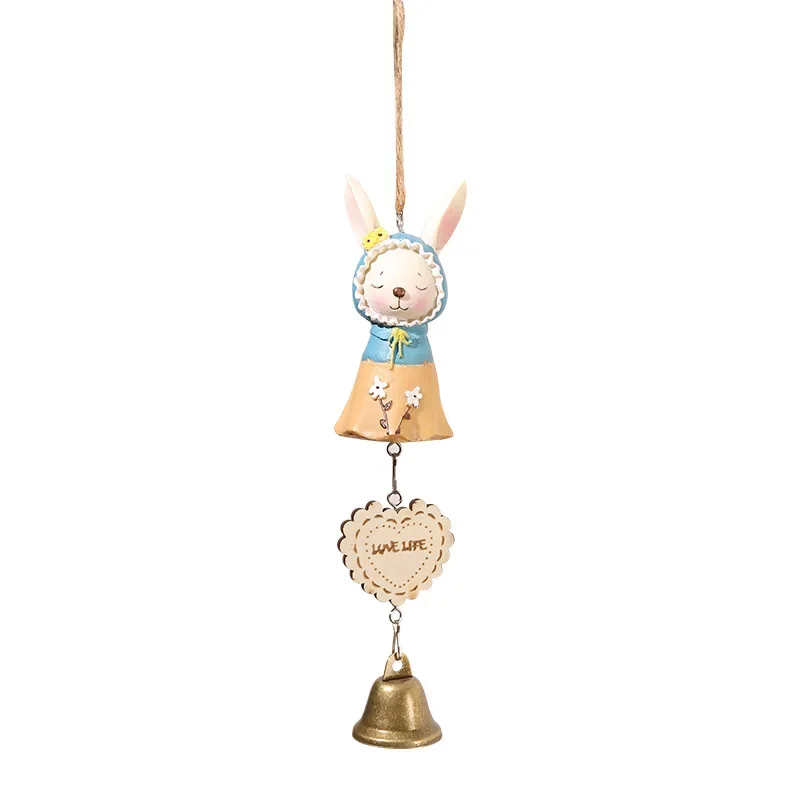 

Pastoral Japanese wind chimes pendant cute rabbit resin pendant bedroom living room dormitory decoration wind chimes holiday