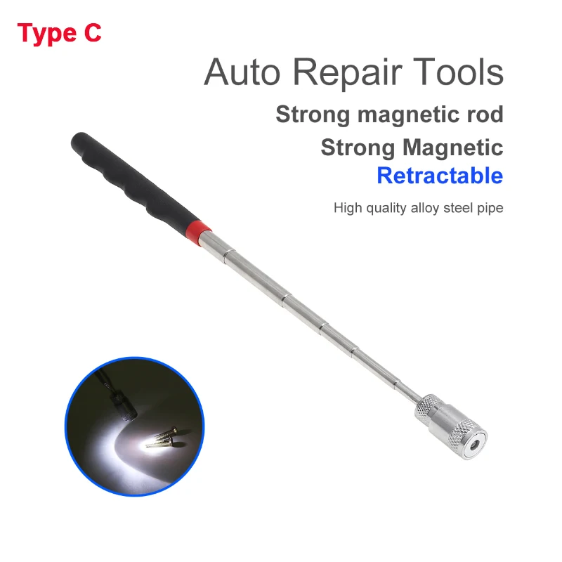 Telescopic Magnetic Pickup Flexible Spring Magnet Grab Grabber Fingers Prongs