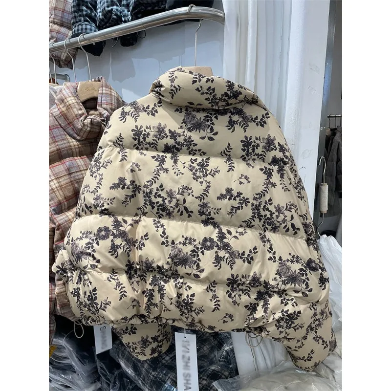 Women's Autumn/Winter Top Coat Cotton Coat Lapel Contrasting Colors Retro Simple Comfortable Casual Design Soft Niche Versatile