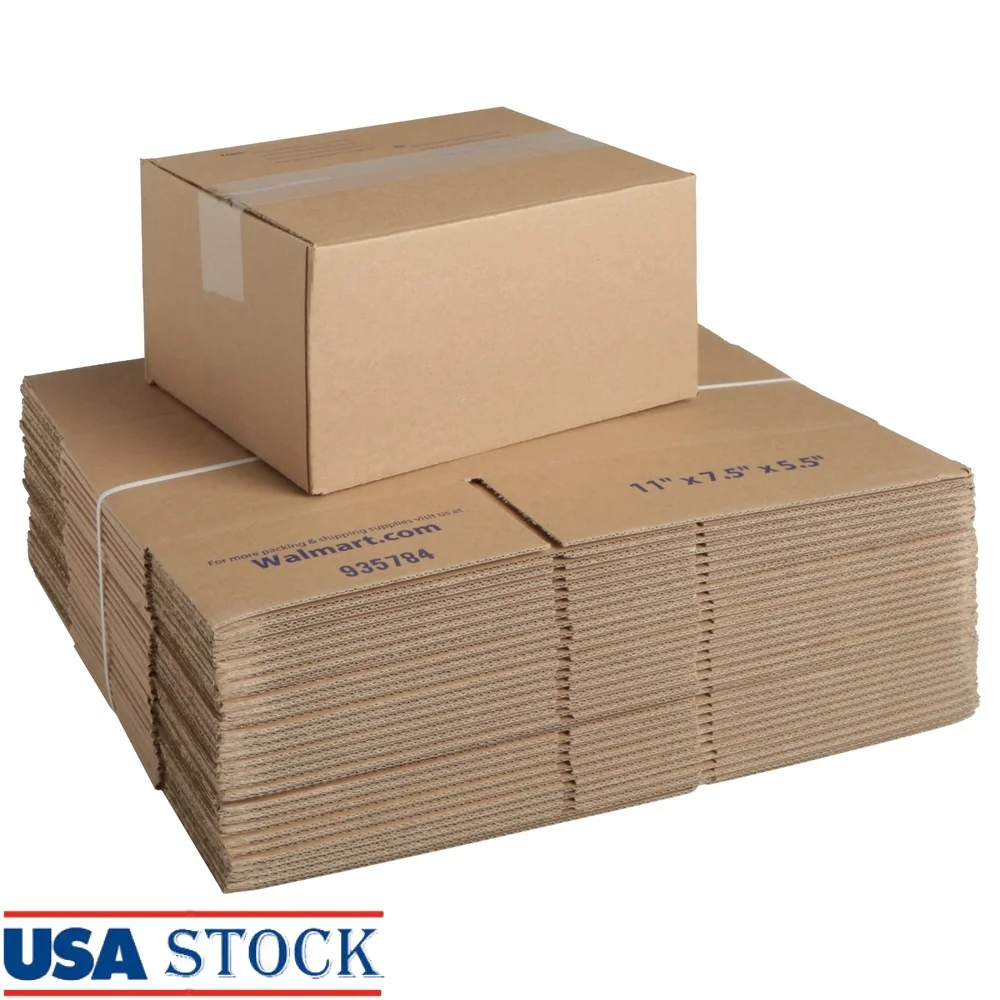 

Recycled Shipping Boxes 30 Count 11x7.5x5.5 Inches Eco-Friendly Corrugated Packaging Flat Foldable Sturdy Small Medium Items