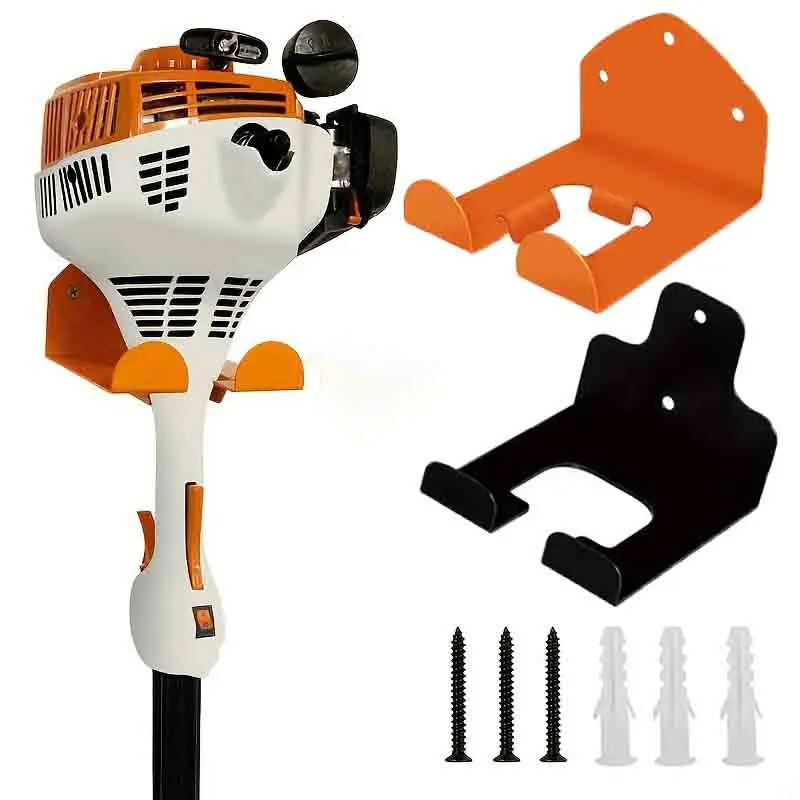 

1 шт., стойка для триммера, органайзер для садовых электроинструментов, вешалка для тяжелых условий эксплуатации, для хранения в гараже, бензопила, держатель для сорняков, садовые инструменты