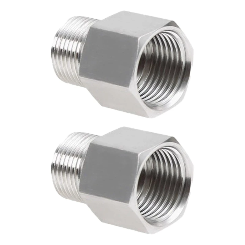 Y5GD 2Pieces Stainless Steel G1/4 NPT Thread Converters Industrial Pipes Connectors