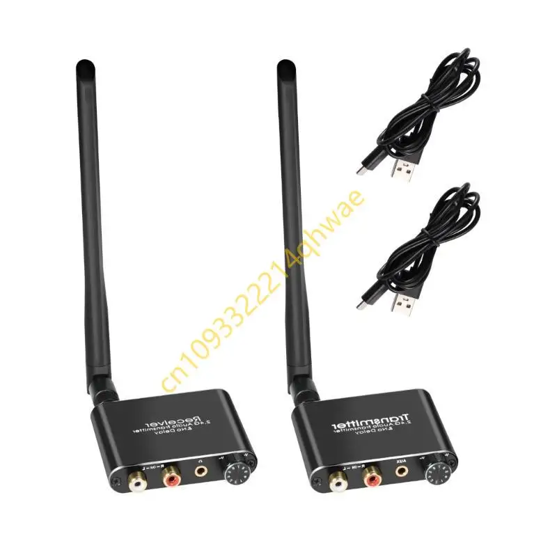 

Long Ranged Wireless Sound Adapter Transmitter Receiver with USB Power Cable